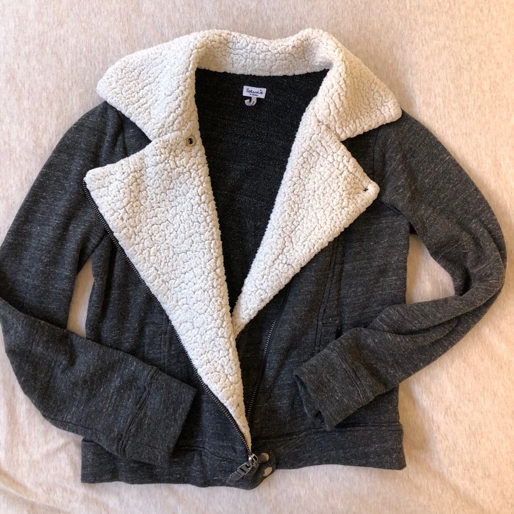 SOLD Fur-Lined Grey Jacket